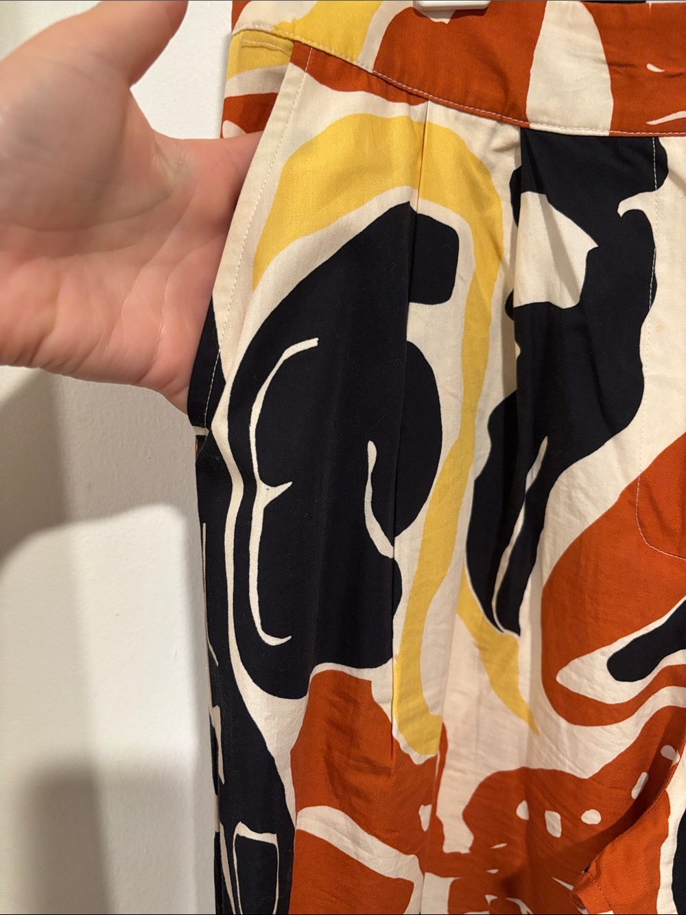 Printed Wide-Leg Pants - Multi Color - Picture 2 of 4
